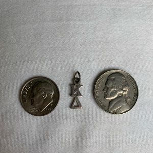 Kappa Delta Lavaliere silver charm